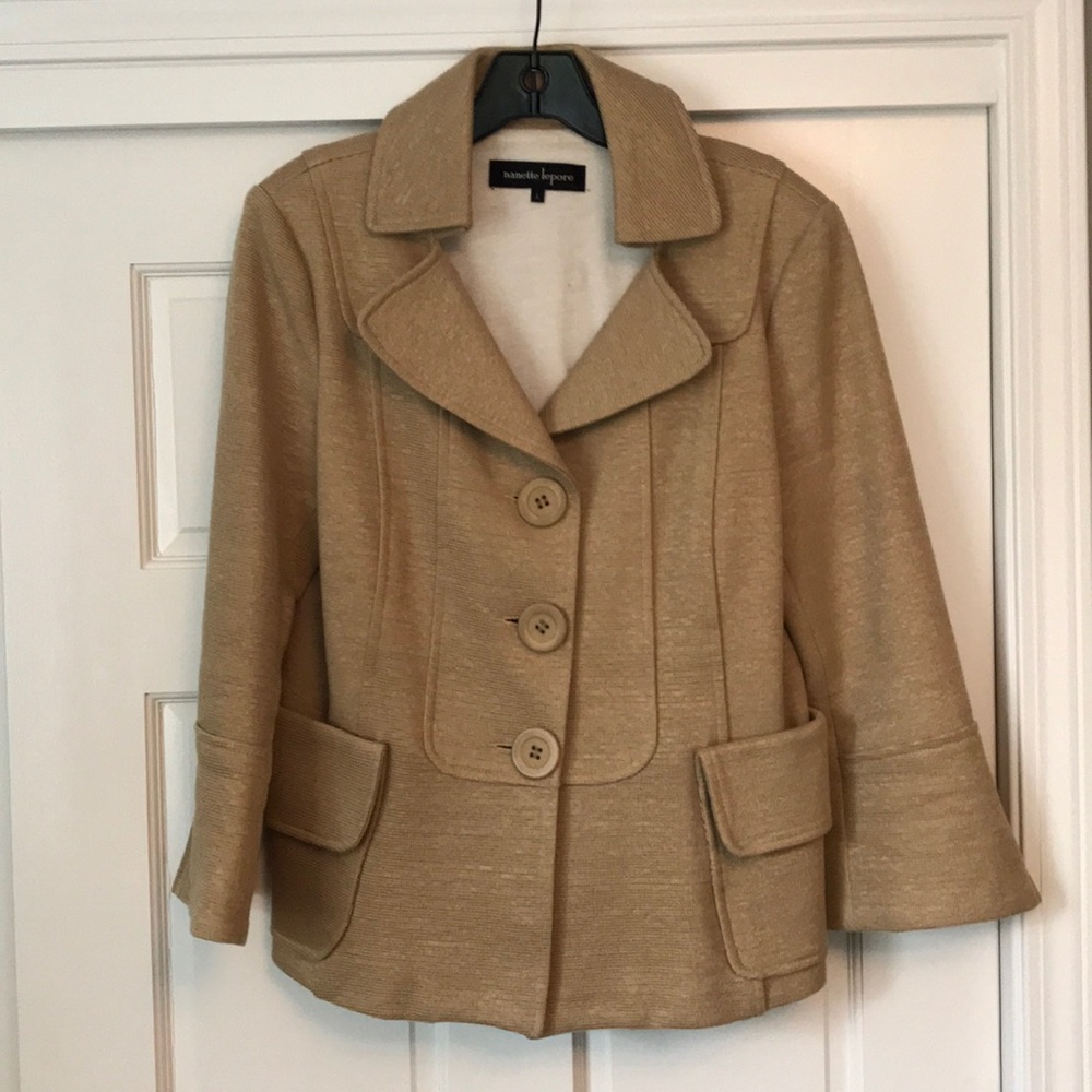 Nanette Lepore straw color blazer